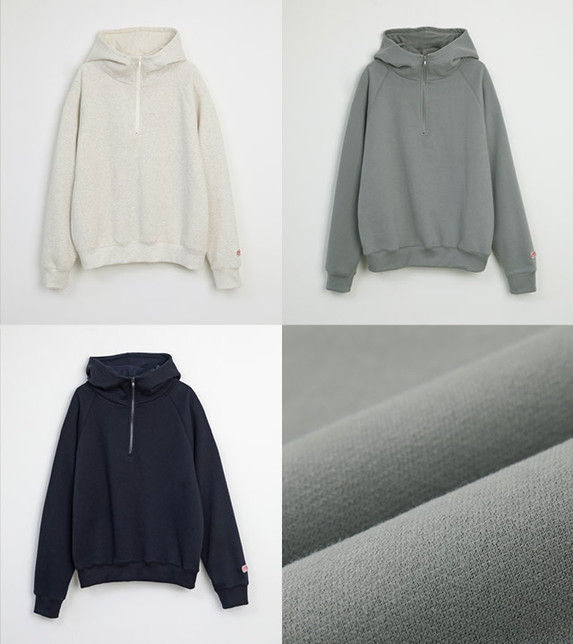 🌈[RR]パッチハーフオープンフードトップス