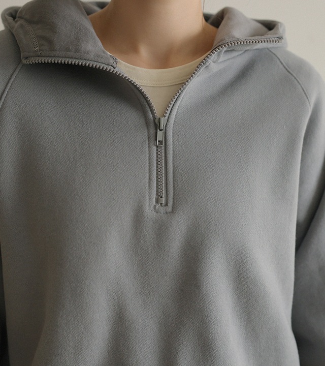 🌈[RR]パッチハーフオープンフードトップス