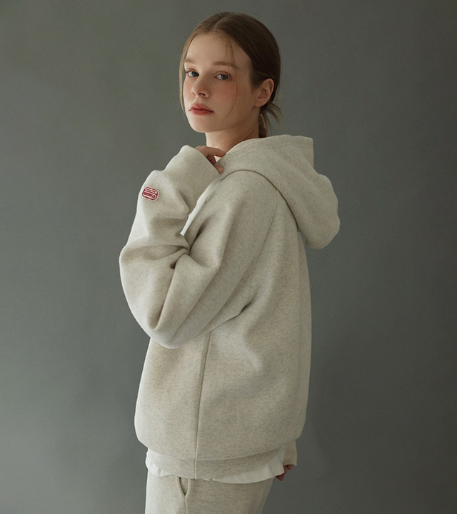 🌈[RR]パッチハーフオープンフードトップス