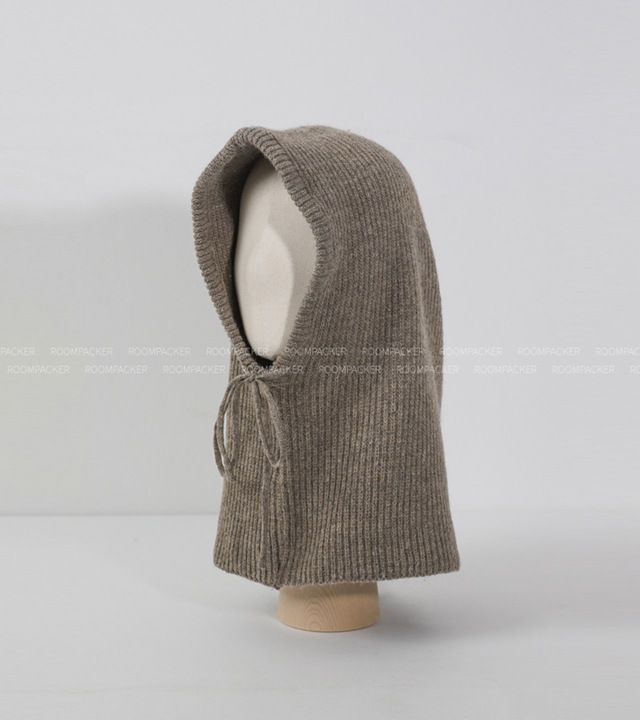 ラクーンフードニットネックウォーマー