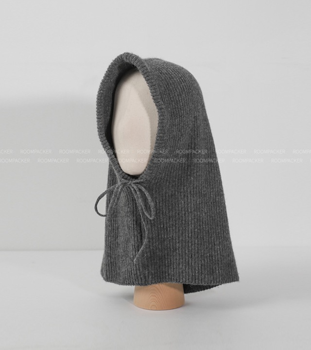 ラクーンフードニットネックウォーマー