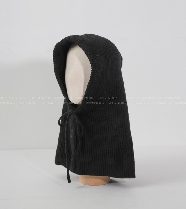 ラクーンフードニットネックウォーマー