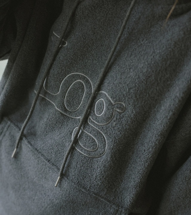 [RR]ボアフリースバンディングフードトップス