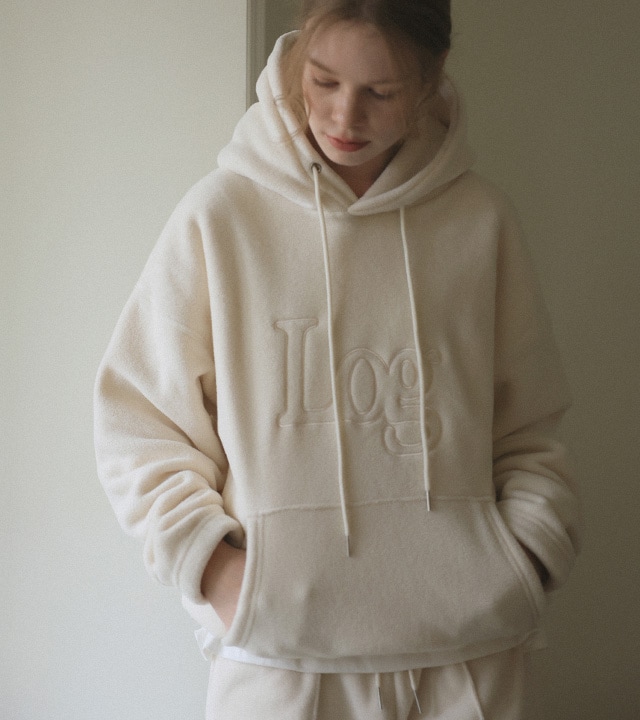 [RR]ボアフリースバンディングフードトップス