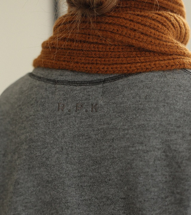 [RR]カバーステッチ ファー裏地付きスウェット
