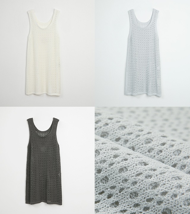 [RR]ハニーレイヤードクロシェニットワンピース