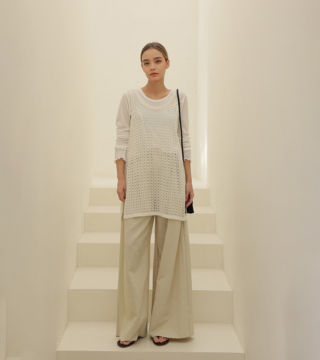 [RR]ハニーレイヤードクロシェニットワンピース