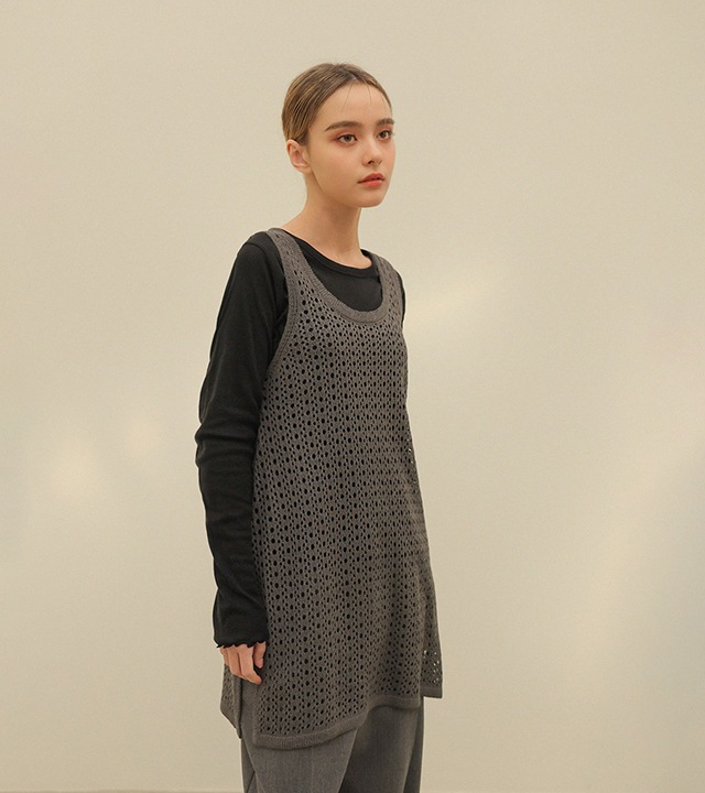 [RR]ハニーレイヤードクロシェニットワンピース