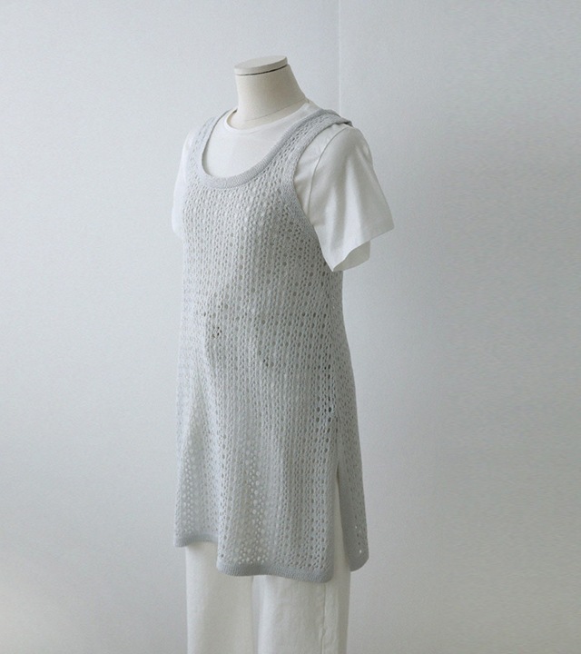 [RR]ハニーレイヤードクロシェニットワンピース