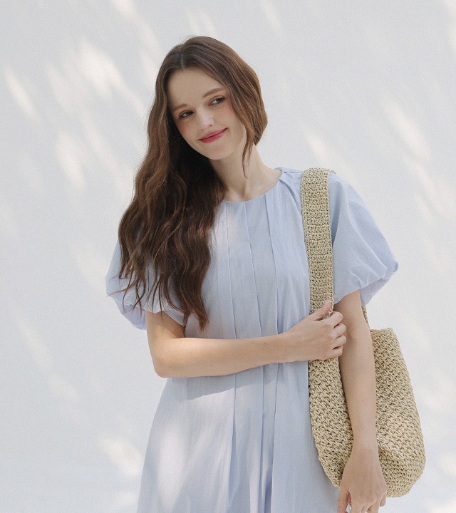 🌈[RR]セイリンピンタック シャーリングワンピース