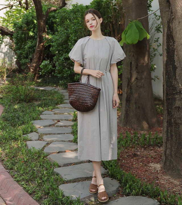 🌈[RR]セイリンピンタック シャーリングワンピース