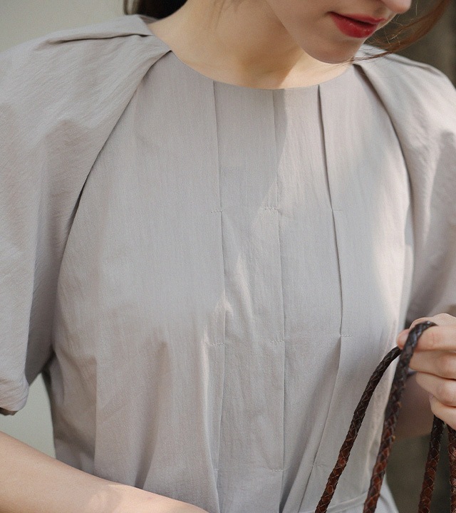 🌈[RR]セイリンピンタック シャーリングワンピース