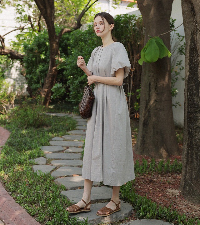 🌈[RR]セイリンピンタック シャーリングワンピース