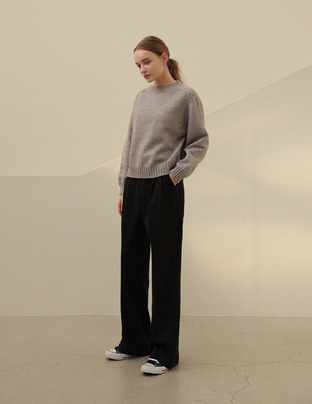 [RR]メイジセミワイドパンツ_charcoal