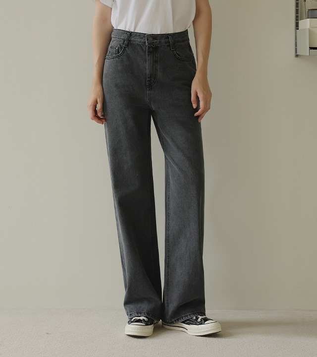 [RR]544グレーセミワイドパンツ