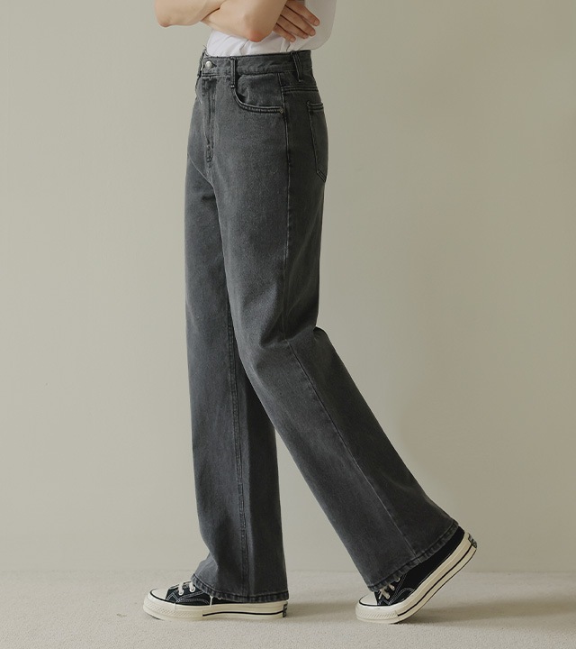 [RR]544グレーセミワイドパンツ