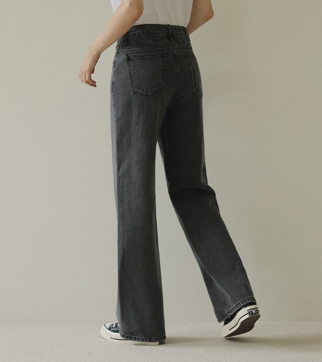 [RR]544グレーセミワイドパンツ