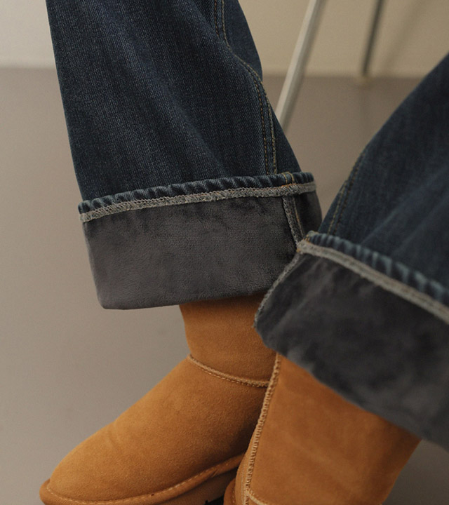 [RR]569ミンクワーム裏起毛パンツ