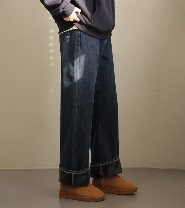 [RR]569ミンクワーム裏起毛パンツ