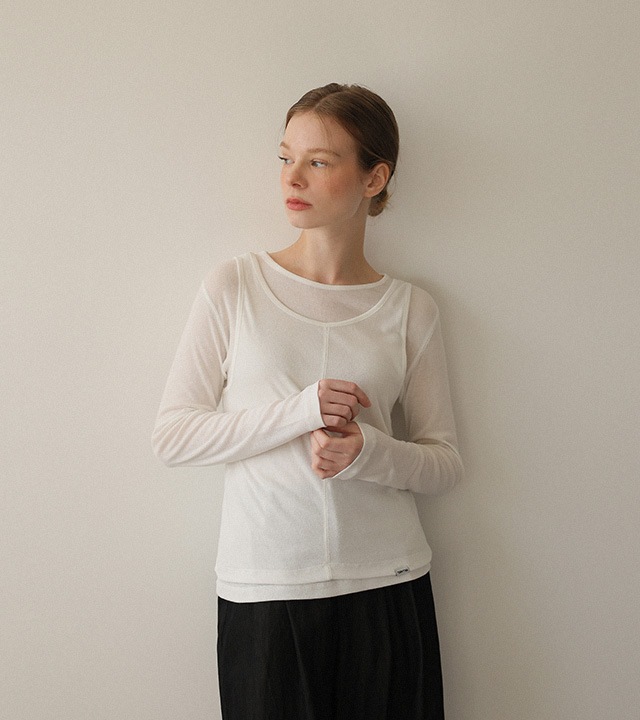 🌈[RR]コリンレイヤードテンセルTシャツ