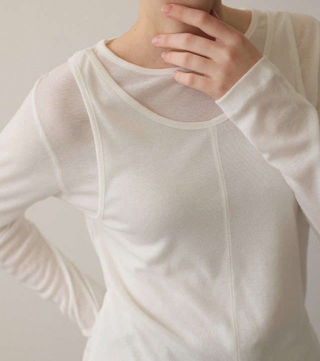 🌈[RR]コリンレイヤードテンセルTシャツ