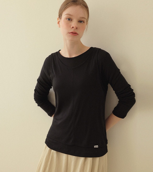 🌈[RR]コリンレイヤードテンセルTシャツ