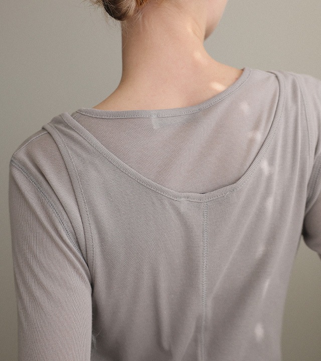 🌈[RR]コリンレイヤードテンセルTシャツ