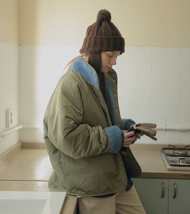 サーフパッチリバーシブルダブルジャンパー