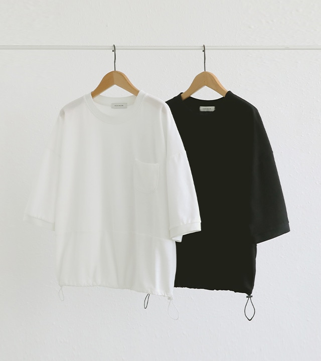 [RR]冷却PKストリング半袖トップス