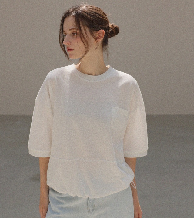 [RR]冷却PKストリング半袖トップス