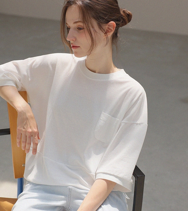 [RR]冷却PKストリング半袖トップス