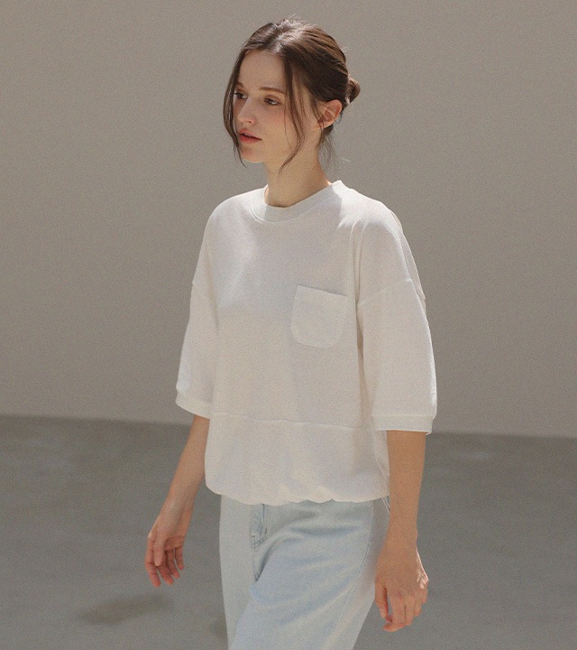 [RR]冷却PKストリング半袖トップス