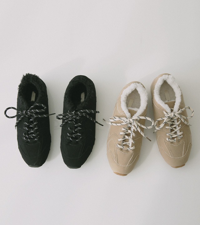 シルエット裏起毛スニーカー