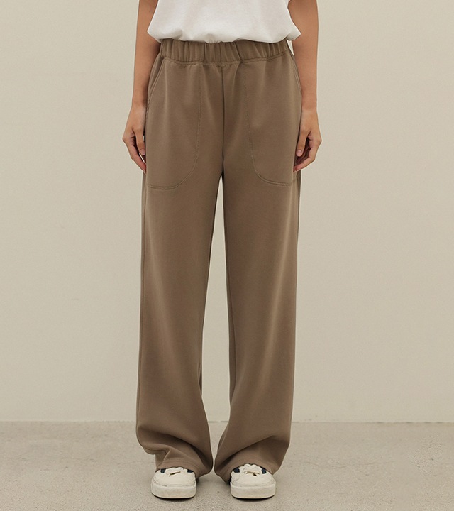 [RR】エアクッションカバーステッチイージーパンツ