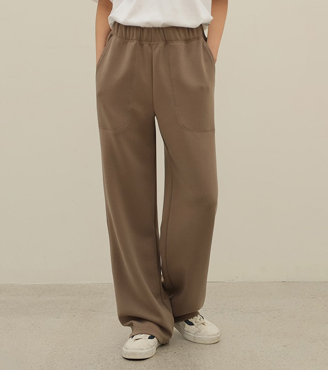 [RR】エアクッションカバーステッチイージーパンツ