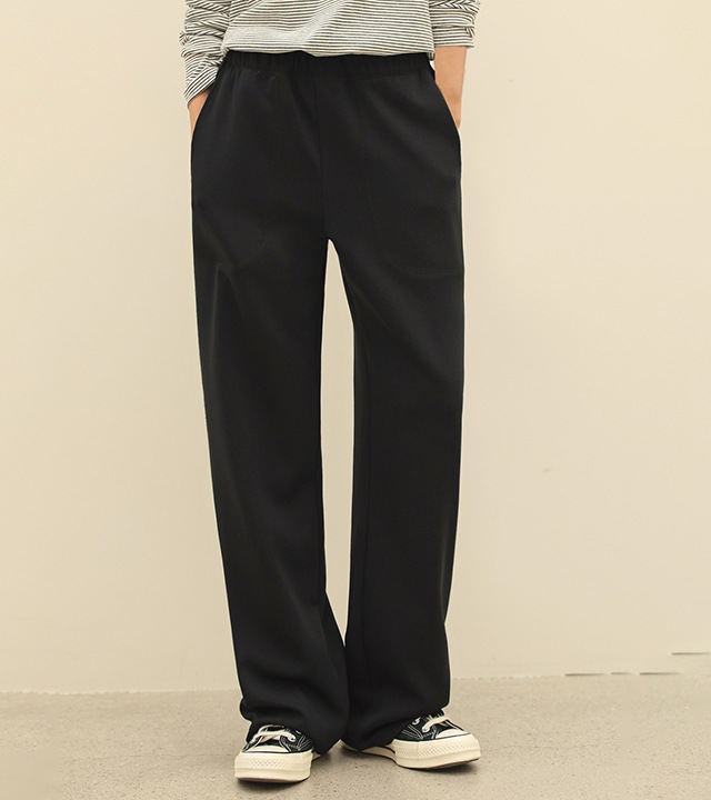 [RR】エアクッションカバーステッチイージーパンツ