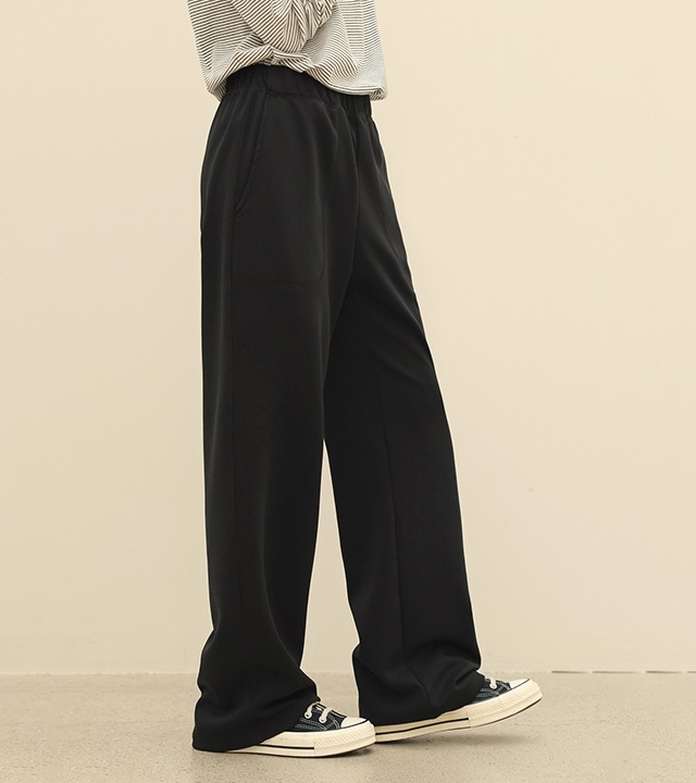 [RR】エアクッションカバーステッチイージーパンツ