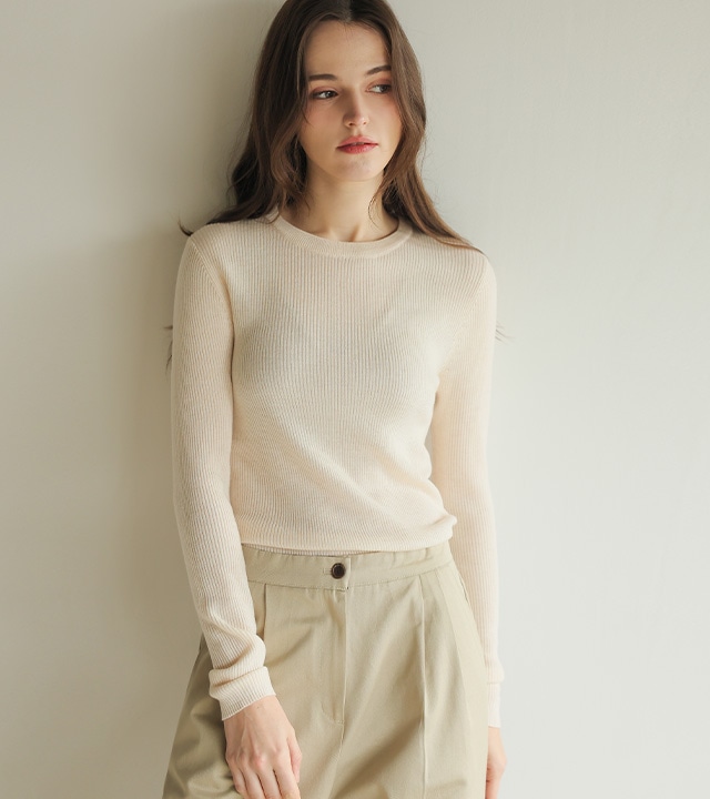 [RR]ドナスゴルジラウンドニットトップス