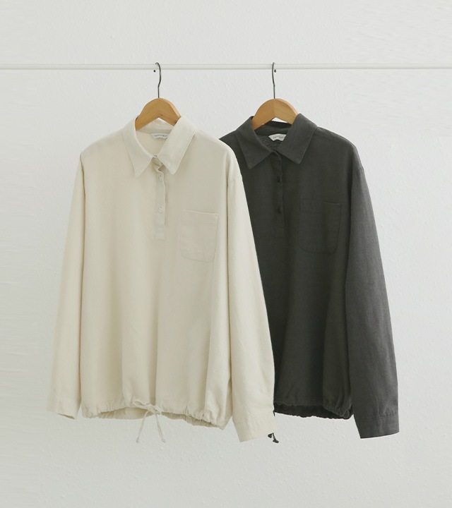 [RR]クリー起毛ストリングブラウス