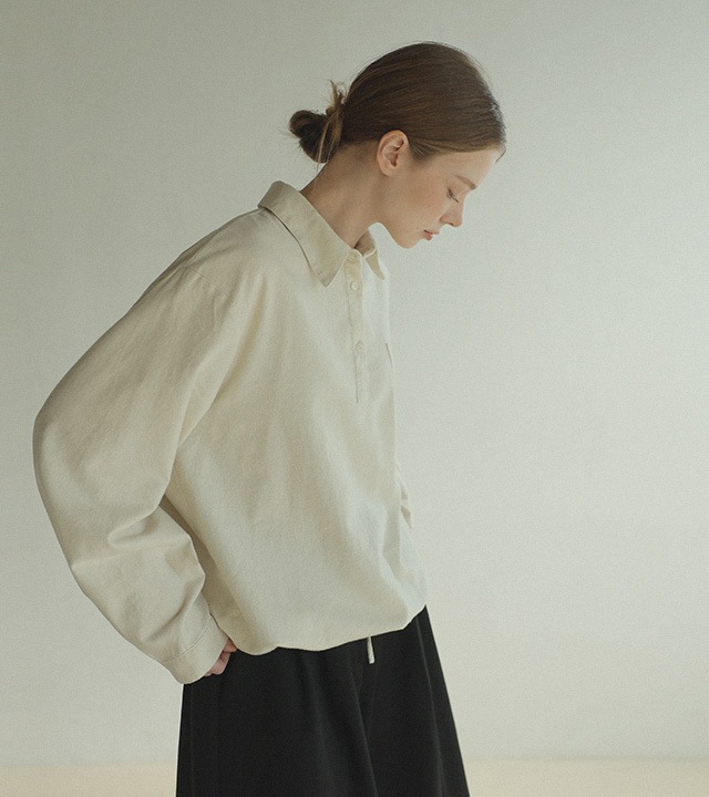 [RR]クリー起毛ストリングブラウス