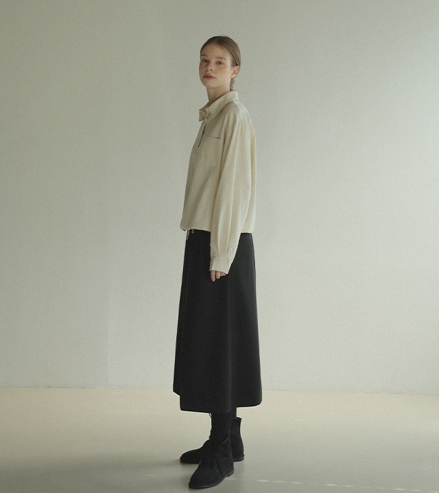 [RR]クリー起毛ストリングブラウス