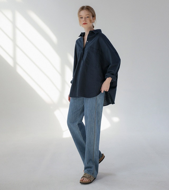 🌈[RR]マーレンルーズフィットリネンシャツ