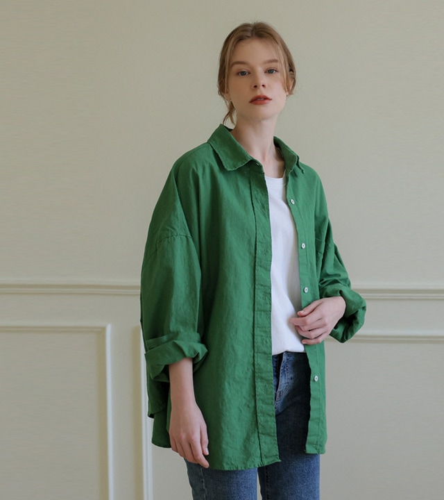 🌈[RR]マーレンルーズフィットリネンシャツ