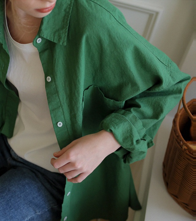 🌈[RR]マーレンルーズフィットリネンシャツ