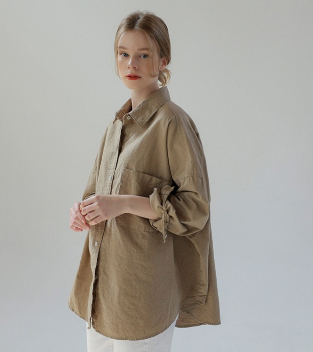 🌈[RR]マーレンルーズフィットリネンシャツ
