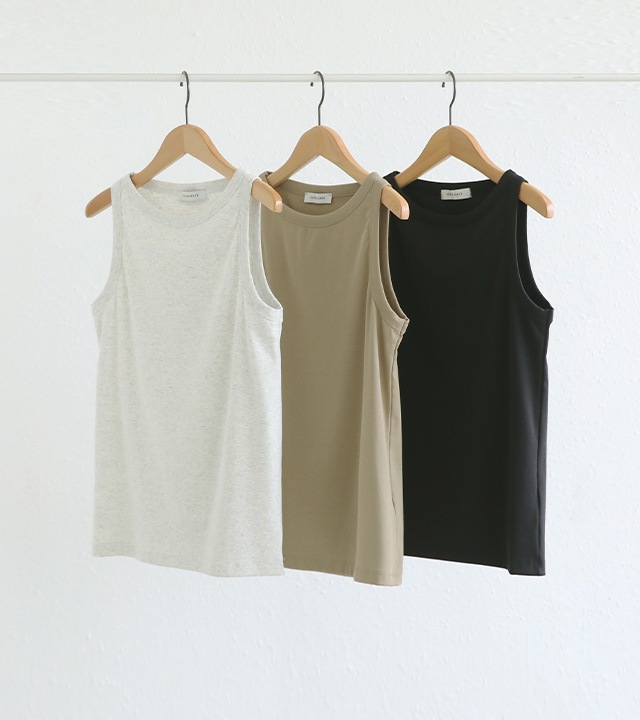 [RR]ナインボートネックノースリーブトップス