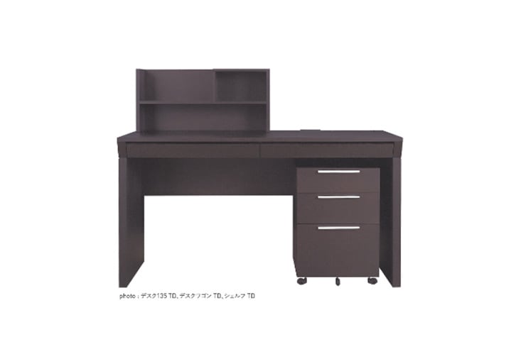 デスク MATSUNAGA FURNITURE マツナガファニチャー Arte アルテ デスク135＆シェルフ＆デスクワゴン