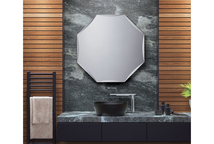 ミラー ARTE JAPAN アルテジャパン Back Bevel mirror バックベベルミラー BB-３ Curve