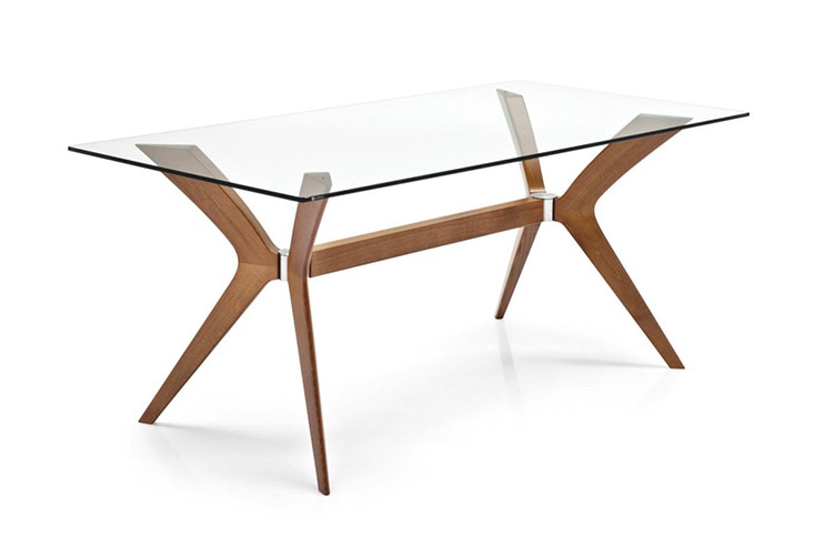 ダイニングテーブル　Calligaris(カリガリス)　TOKYO(トウキョウ)　ガラス天板