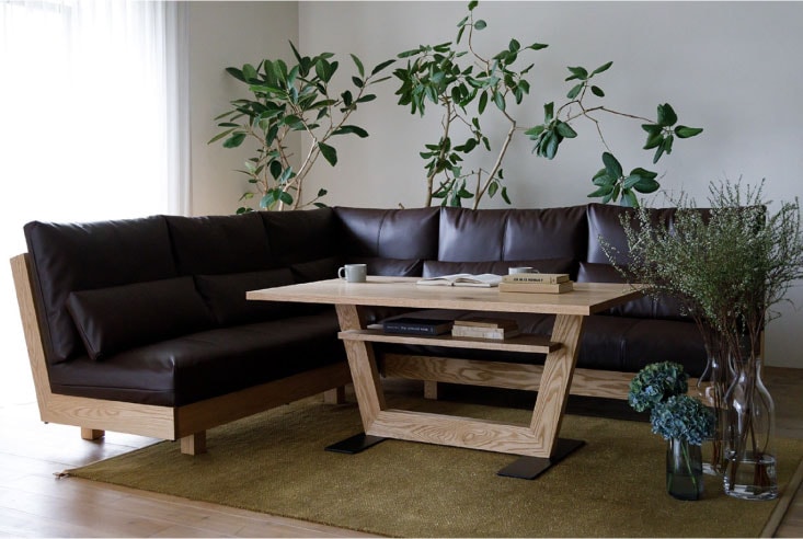 キャンペーン企画 リビングダイニングセット Hirashima ヒラシマ LIBERIA PLUS リベリアプラスソファ＆リビングダイニングテーブル 